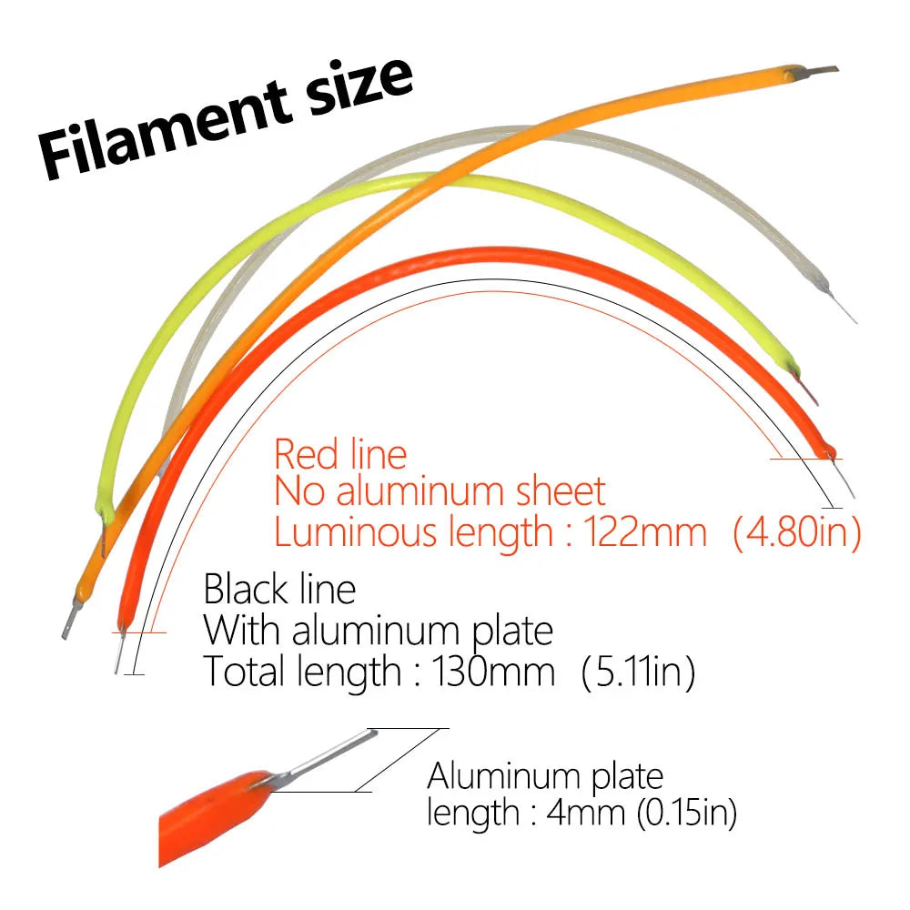 décoration led flexible 130mm jaune rouge vert bleu blanc moderne minimaliste
