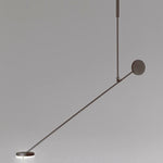 Suspension lumineuse moderne noire circulaire minimaliste fixation chambre salon
