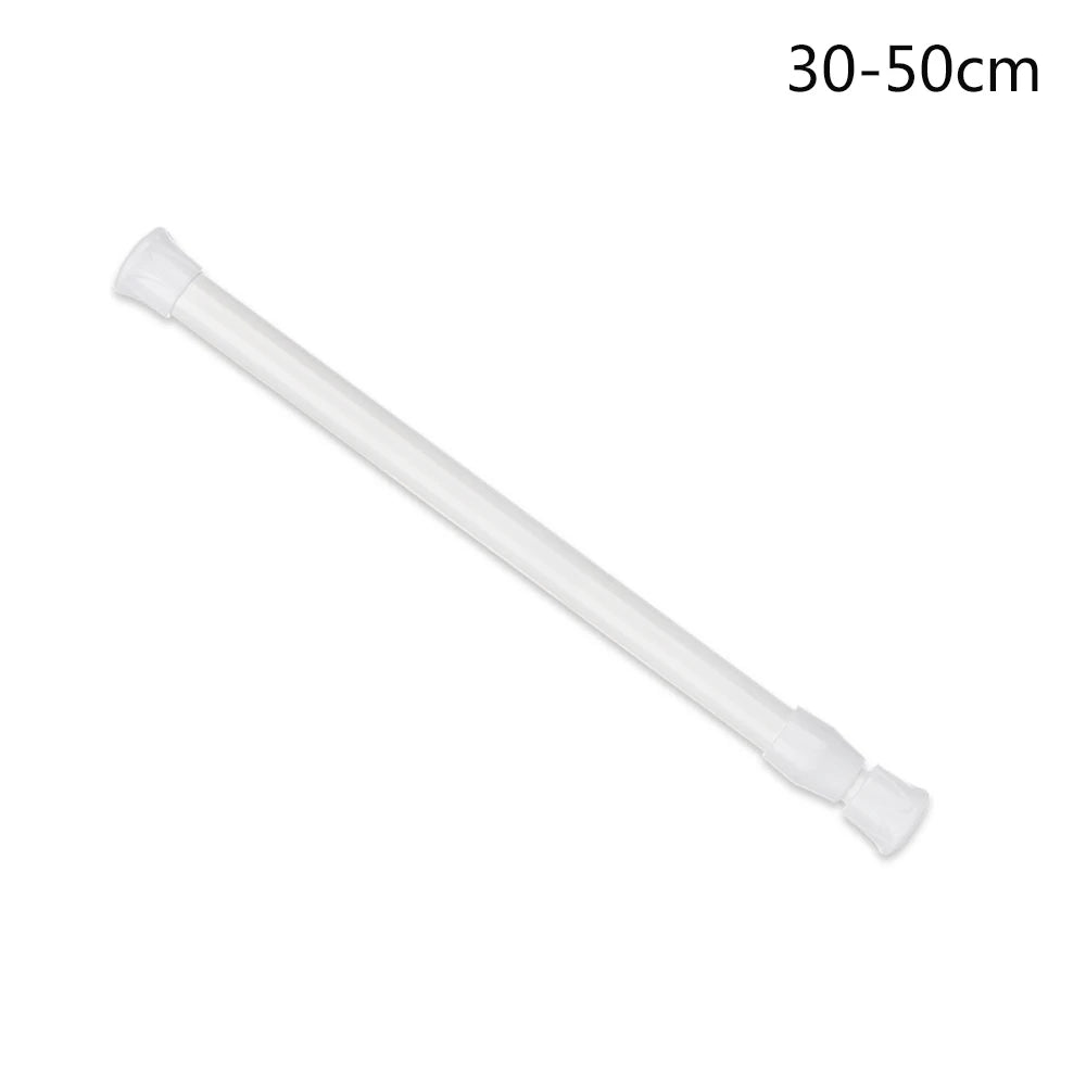 tige télescopique réglable blanc moderne adhésif 18 27cm 25 40cm 30 50cm 40 70cm