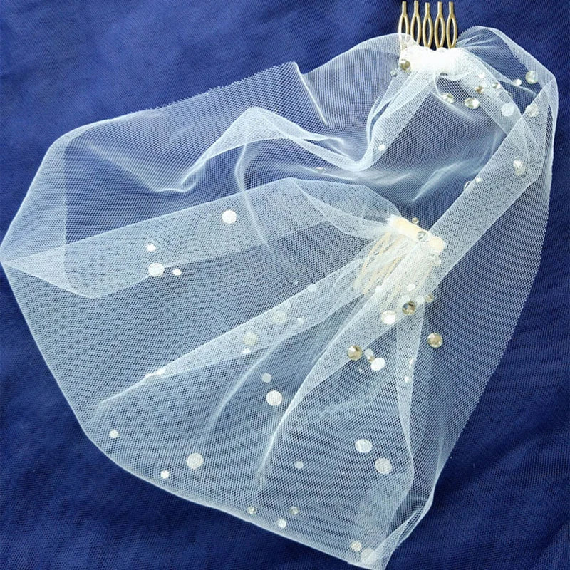 voile mariée blanc plumes élégant transparent clips cheveux vintage classique