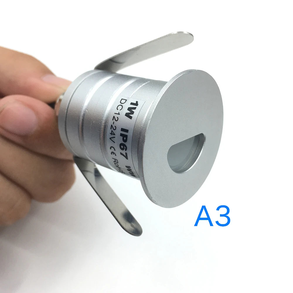 lumière led spot argenté ip67 extérieure moderne 12v 24v 6000k 3000k 4000k