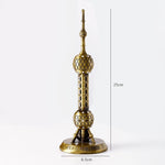 décoration intérieure statue liberté tour eiffel miniature architecture moderne ornement métal doré noël