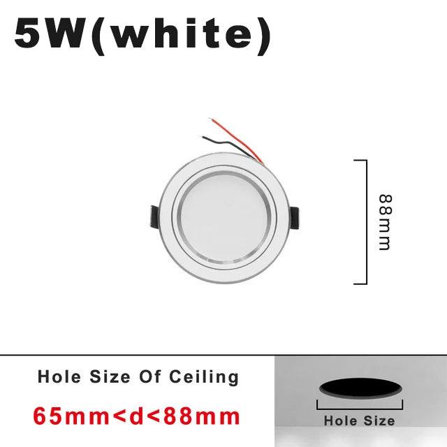 ampoule led spot blanc moderne clips encastrable 12w 15w 18w chambre cuisine salon