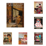 Une sélection d'affiches vintage célébrant le travail manuel et l'artisanat, mettant en valeur l'importance du savoir-faire et la créativité des femmes.