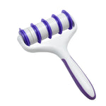 brosse peau violet moderne rayures horizontales poignée plastique respectueux environnement