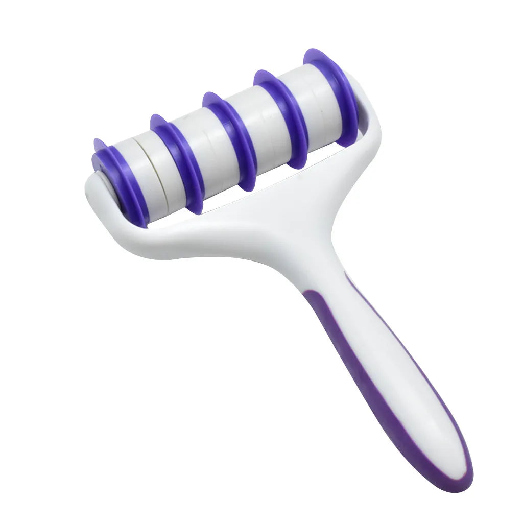 brosse peau violet moderne rayures horizontales poignée plastique respectueux environnement