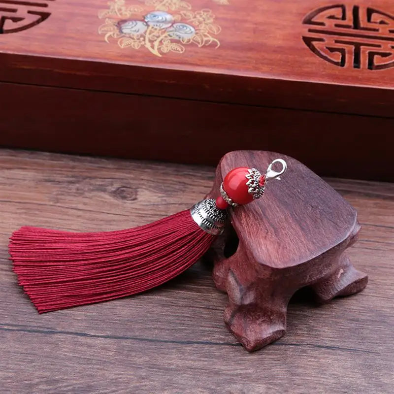 lot pompons rideaux clips décoration textile maison chic rouge