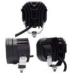 feux travail led jaune blanc noir moderne robuste 40w ip68 cable vis fixation