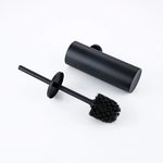 brosse wc murale acier inoxydable noir mat minimaliste salle bain porte brosses fixations