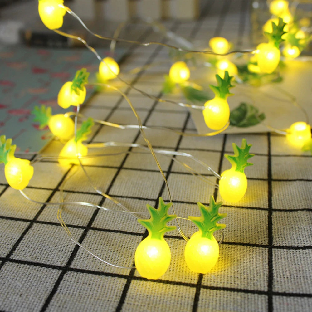 guirlande lumineuse flamingo licorne ananas pastèque étoile sirène multicolore noël festive