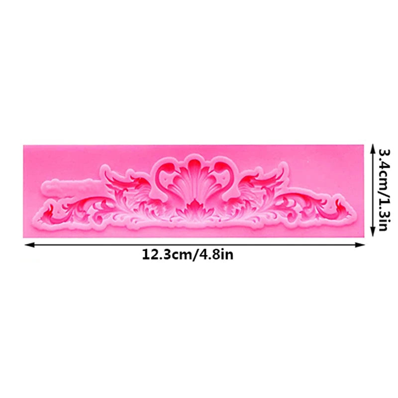 moules silicone gâteau fondant dentelle baroque ornements floraux vintage decoration cupcake roseclair
