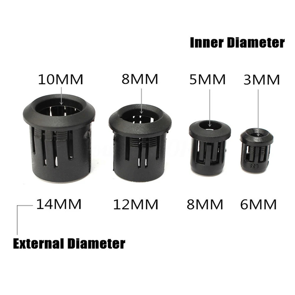 supports diode clip plastique noir 24v lvd 100 500 pièces 10mm 8mm 5mm 3mm