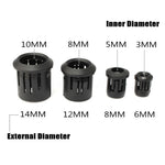 supports diode clip plastique noir 24v lvd 100 500 pièces 10mm 8mm 5mm 3mm
