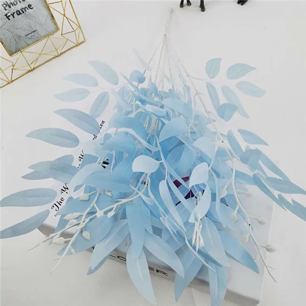 branches décoratives fleurs artificielles vertes blanches modernes décoration mariage maison vases