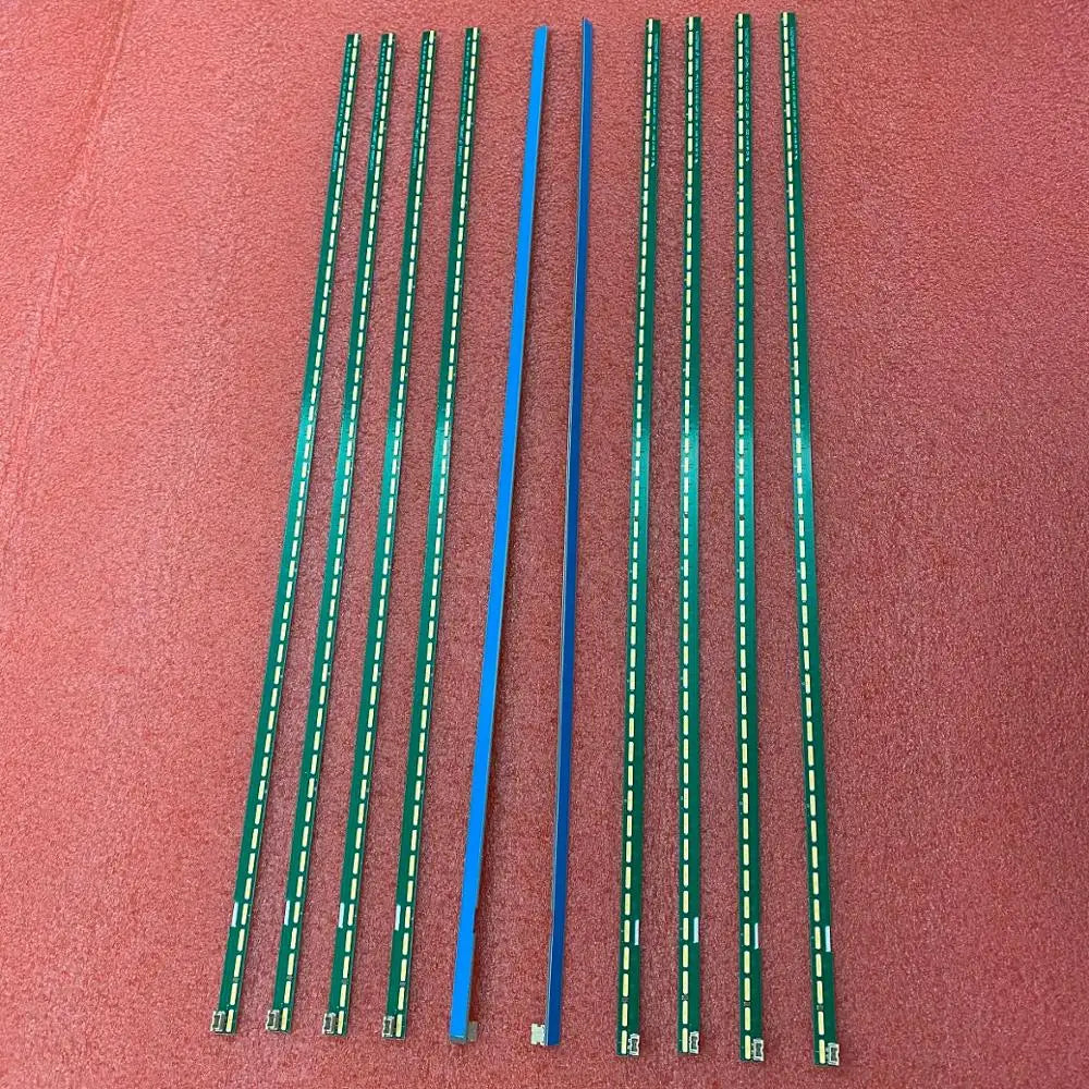 bande led vert imprimée points dorés circuit imprimé connecteurs deux broches rétroéclairage télévision aluminium