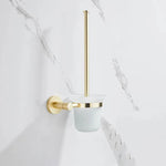porte serviettes mural doré lisse moderne ensemble quincaillerie bain fixations serviettes blancs