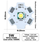 diodes led blanc 6500k 10w haute puissance 20mm moderne lampes poche 700ma 1500ma 2500ma