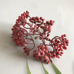 bouquet artificiel fleurs petites variées tringle violet vert blanc rose gris rouge naturel