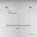 lampe suspendue moderne minimaliste 120cm noir ajustable salon chambre étude