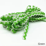 ruban franges rayures ondulées 100% polyester rouge vert bleu violet yards texturé bricolage couture