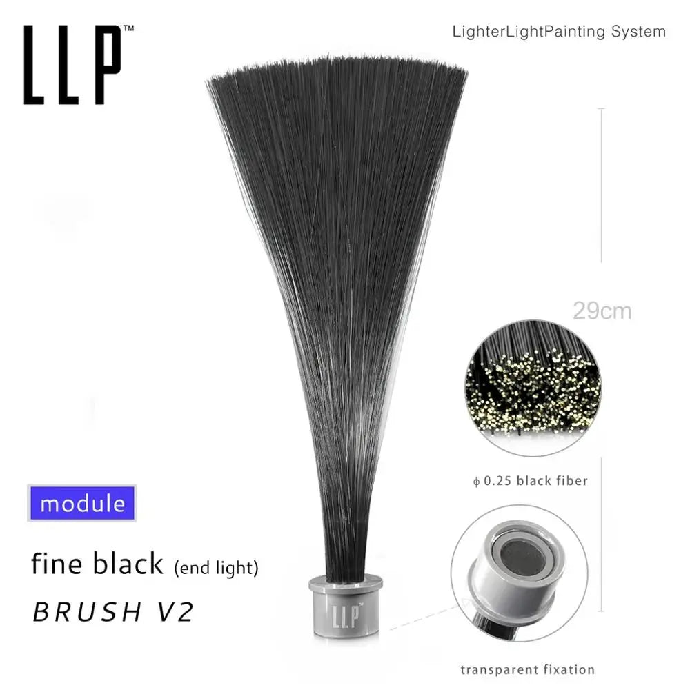 brosse lumineuse fibres optiques blanche moderne adhésif connecteur 29cm photographie portrait tiktok graffiti