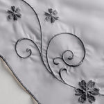 rideau roman brodé floral transparent voile polyester classique decoration maison