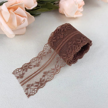 ruban dentelle filet brodé élégant décoration mariage couture tissu décoratif bordure artisanat