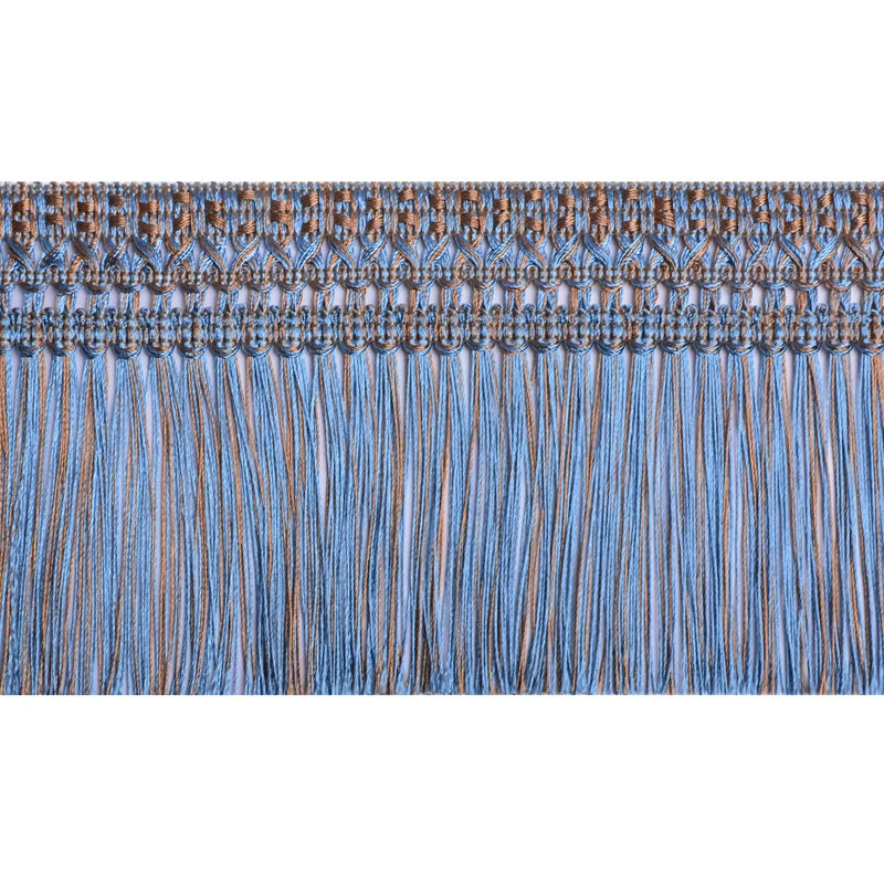 ruban franges 11m 12cm rouge bleu rose décoratif élégant polyester