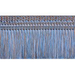 ruban franges 11m 12cm rouge bleu rose décoratif élégant polyester