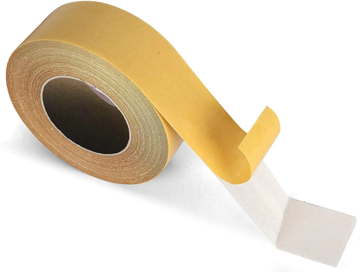 ruban adhésif double face jaune rouge gris clair moderne tapis bois dur carrelage linoléum