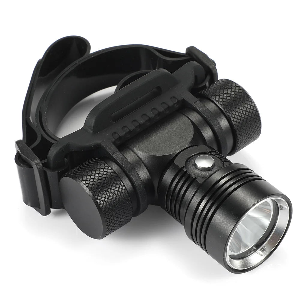 lampe frontale led plongee jaune blanche bandeau réglable étanche 180 degres utilitaire technique