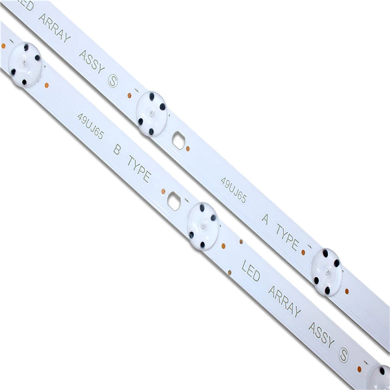 barre éclairage led industrielle blanc points noirs clips 990mm 9led bande