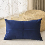 housse coussin velours décorative canapé salon moderne couleur unie simple