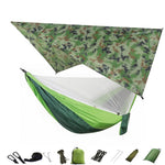 hamac camping moustiquaire auvent portable randonnée voyage survie extérieur vert