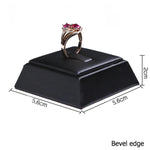 support bague noir clips moderne présentoir bijoux exposant bagues luxe affichage retail organiser vitrine