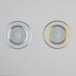 plafonnier led rond moderne capteur mouvement couloir escalier blanc doré