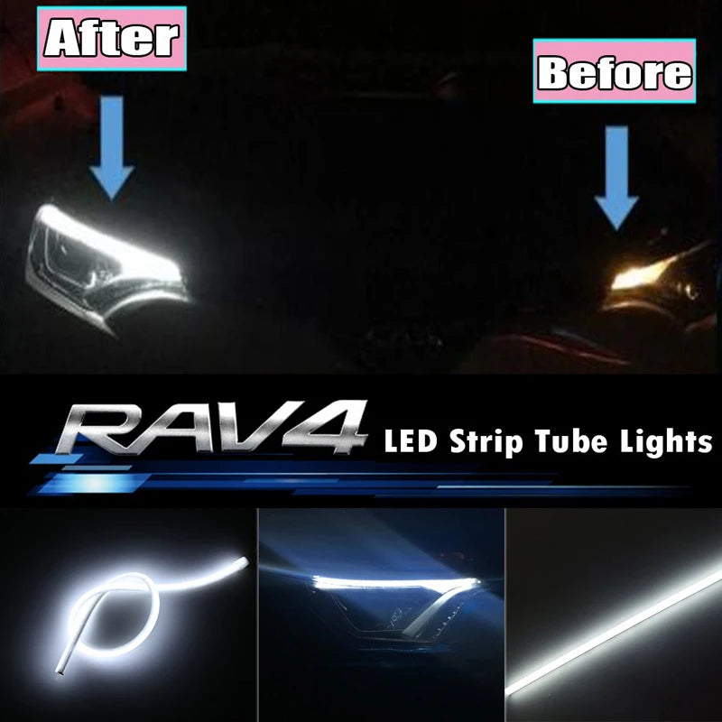 ruban led blanc moderne adhésif connecteurs électriques 12v 5w 300lm journée lumière voiture rénovation