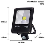 projecteur led noir moderne ip65 10w 30w 50w capteur mouvementextérieur clips