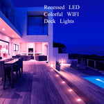 spots led noirs ip67 modernes application mobile contrôlabilité wifi rgb étanches