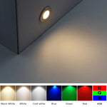 projecteur led argenté moderne ip67 encastrable extérieur 12v cble 36cm opaque minimaliste