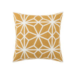 housse coussin brodée géométrique moderne fleur abstraite couleur beige blanc vert jaune décoration intérieure