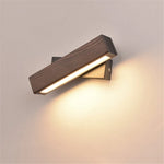 applique murale bois texturé marron foncé éclairage chambre entrée étude lumiere led moderne minimaliste