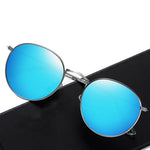 Lunettes de soleil miroir rondes vue de face