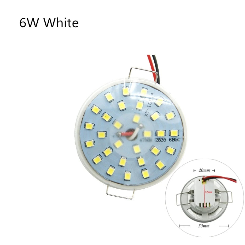 Spot LED encastrable 3W 5W 6W gris métallique noir moderne minimaliste clips câbles