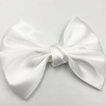 noeud papillon satiné rose clair gris rose rouge bleu clair beige noir blanc