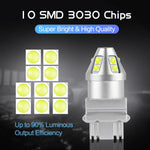ampoule led 12v blanc rouge moderne 7w 1300 lumens t20 t25 7443 7440 3157
