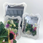miroirs photo décoratifs baroques vintage élégants fleurs artificielles posable salon chambre
