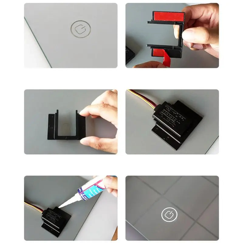 interrupteur tactile anti buée miroir led éclairage salle bain intelligent sensoriel