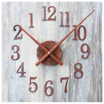 Horloge murale design vintage grise