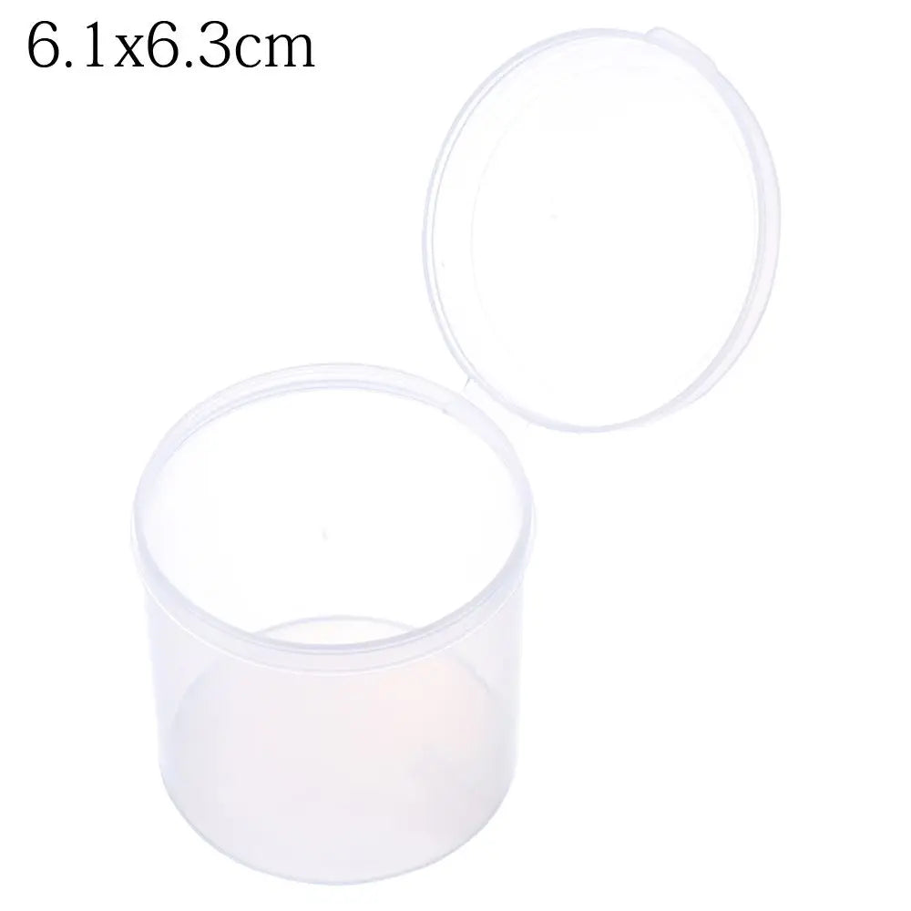 boîtes rondes transparentes réutilisables boites rangement petites bijoux modernes pratiques